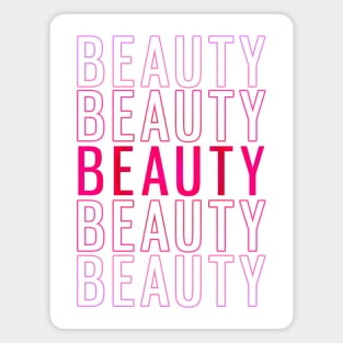 BEAUTY (pink and purple) Magnet